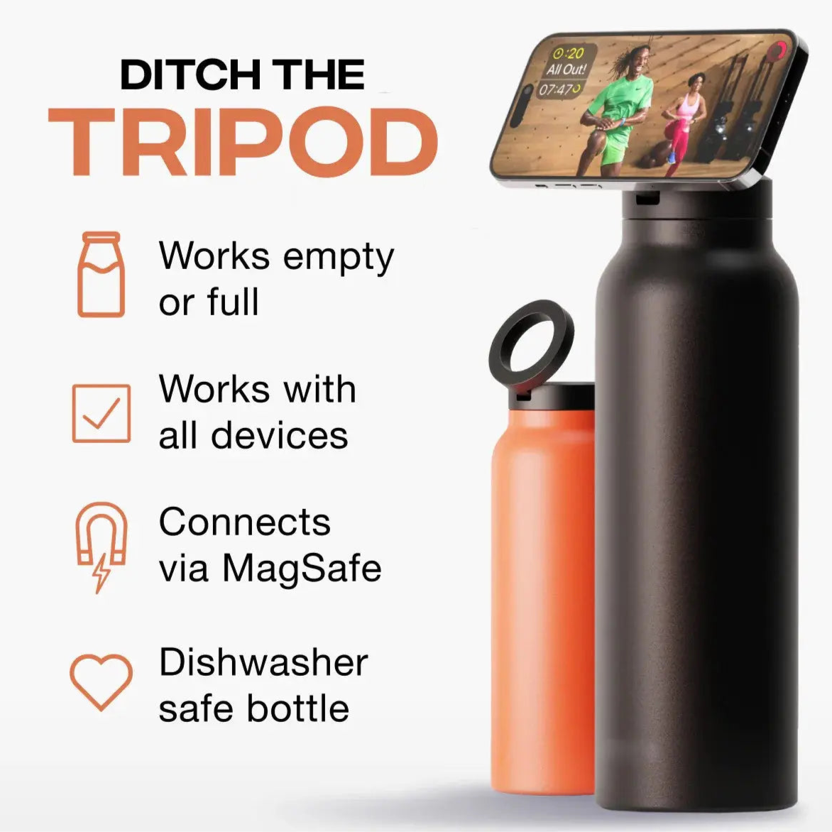 Magsafe-MagSip-Stainless-steel-water-bottle-work-as-tripod