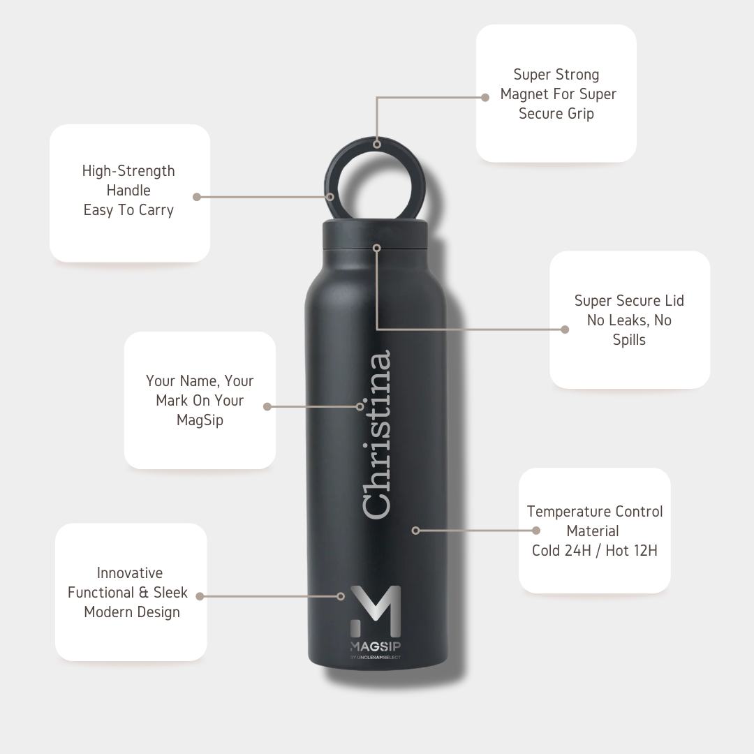 MagSip Water Bottle + Free Customisation